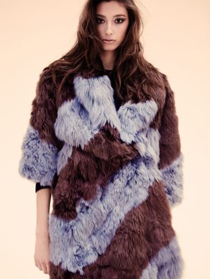 Fur coat and top, DOLCE & GABBANA