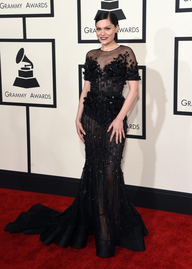 Jessie J wearing Ralph & Russo, Image Courtesy of Jason Merritt at Getty Images