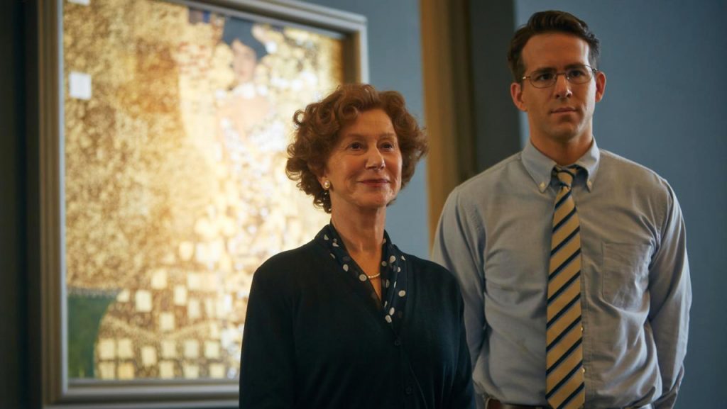 Dame Helen Mirren and Ryan Reynolds in The Woman in Gold (2015)