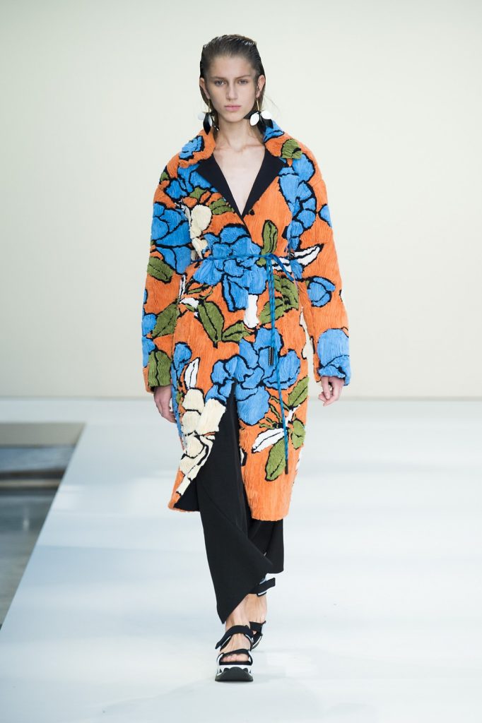 Marni's summer coat makes a floral statement for spring/summer 2015.