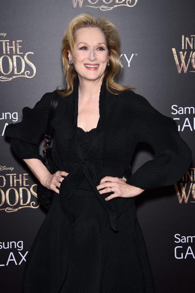 Actress Meryl Streep at the premiere of Into the Woods, photographed by Dimitrios Kambouris, Getty.