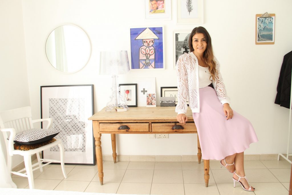 Andraya Farrag in her Bedouin design space. Bedouin will be available in Harvey Nichols from August 2015.