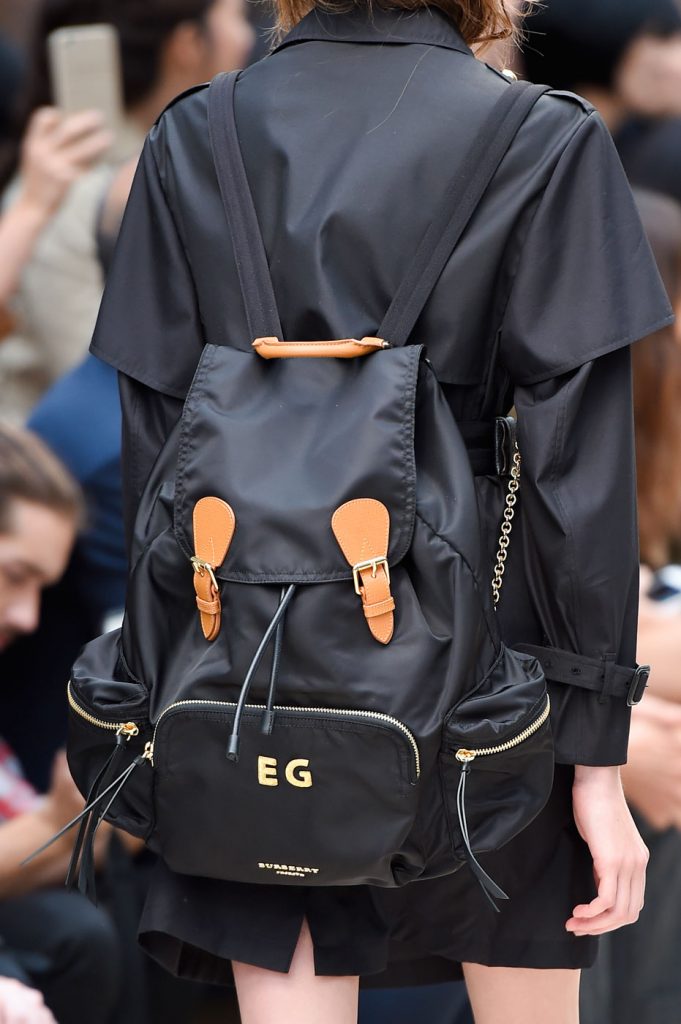 A personalised Burberry Prorsum rucksack