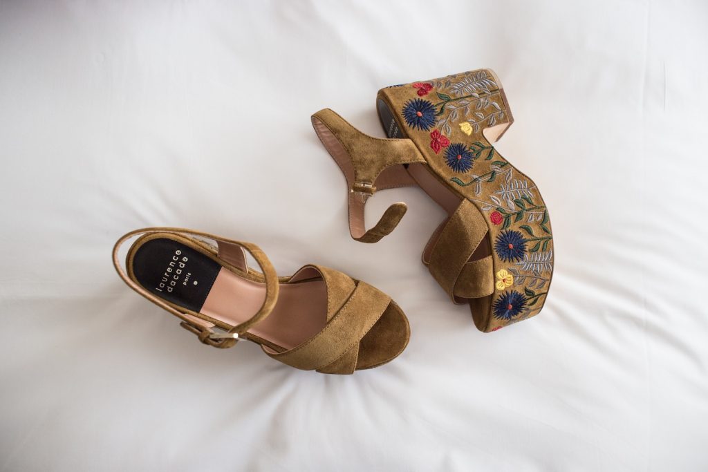Anum's Laurence Dacade embroidered shoes