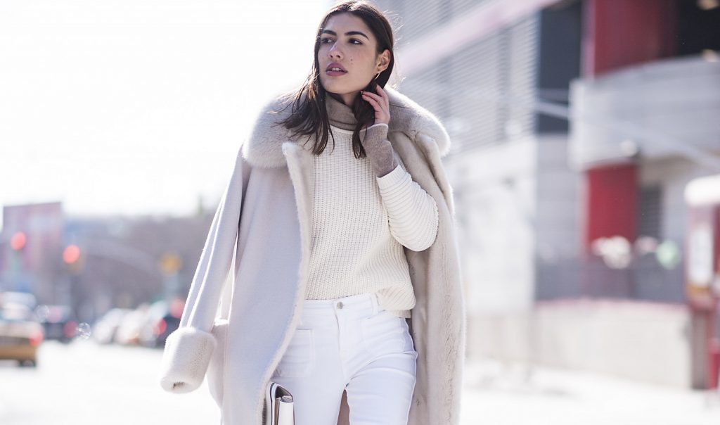 New York street style starts and ends with crisp, clean winter textures