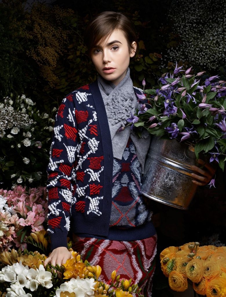 Barrie's debut campaign in 2014, starring Lily Collins and shot by Karl Lagerfeld