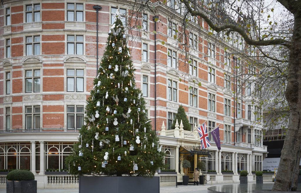 The Connaught hotel's inaugural Christmas tree designed by artist Damien Hirst