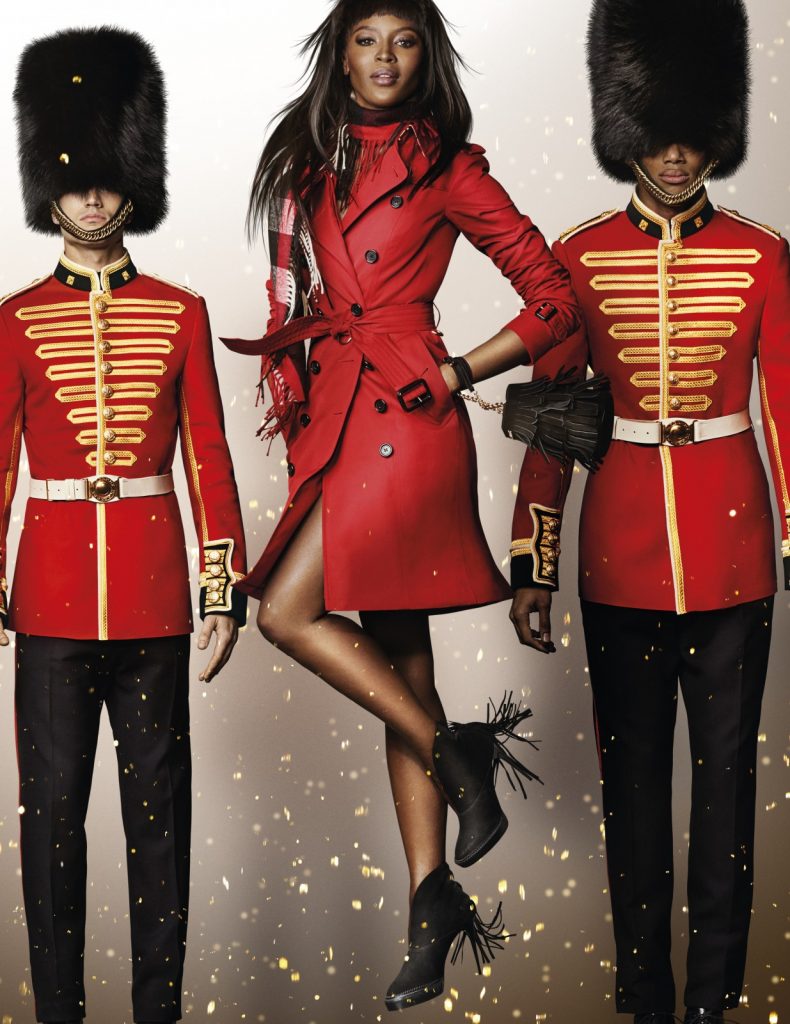 Naomi Campbell for Burberry