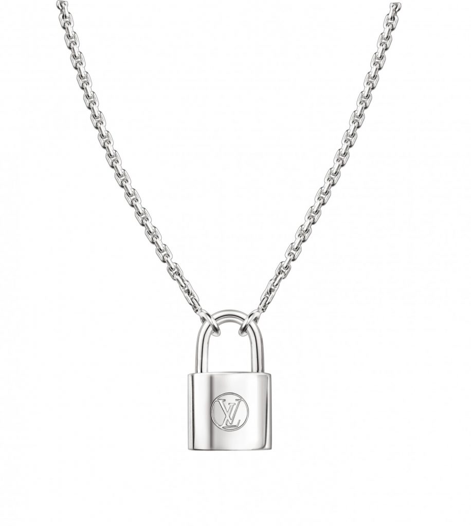 Silver Lockit necklace, Louis Vuitton for Unicef