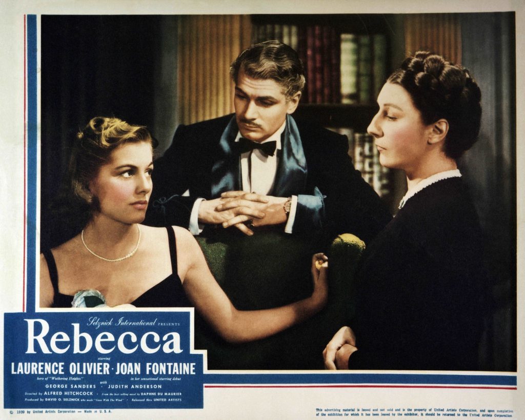 Alfred Hitchcock's 1940 psychological drama 'Rebecca', featuring Joan Fontaine, Laurence Olivier and Judith Anderson