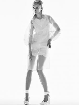 Silk organza dress, cotton top, cotton shorts, shoes and earrings, CHRISTIAN DIOR