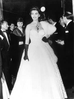 In 1955, Italian actress Sofia Loren's corseted ball gown defined Cannes glamour for the first time, setting a benchmark for grandeur gowns to follow over the years.