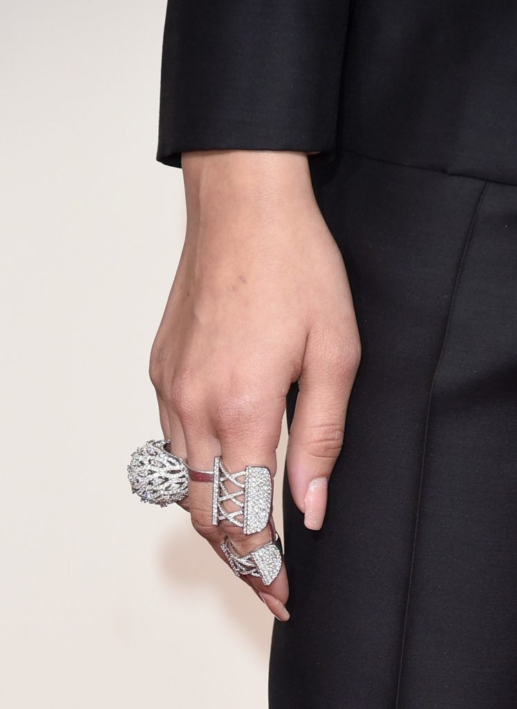 Zendaya wears CASA REALE and BUTANI rings at the 2016 Grammy Awards