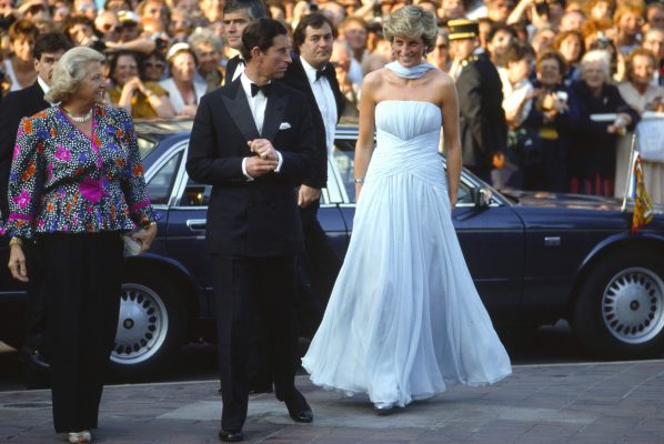 In 1987, princess Diana created an iconic moment when she walked the red carpet in this powder blue Catherine Walker dress.
