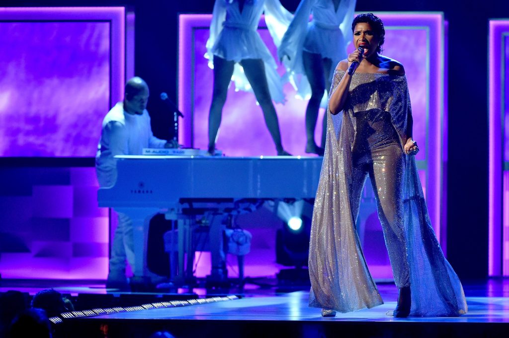 Jennifer Hudson performs onstage to pay tribute to late singer, Prince at the 2016 CFDA Fashion Awards