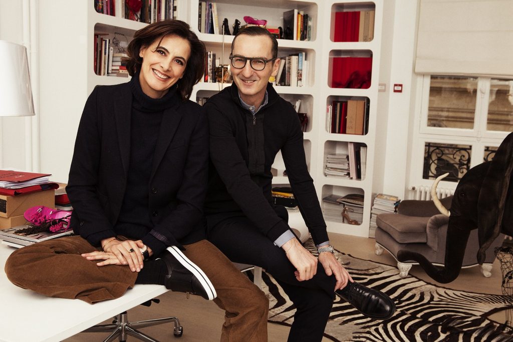 Ines and designer Bruno Frisoni, have worked together for 13 years at Roger Vivier.
