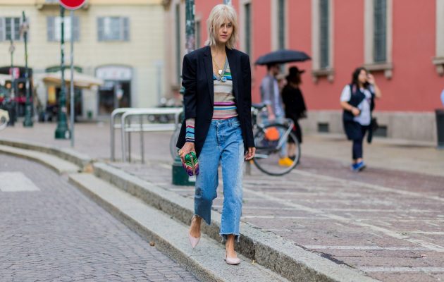 Cropped jeans are certainly the way to go for summer. This seasons frayed varieties come in a plethora of styles and work perfectly when paired with a comfy set of mules or sandals
