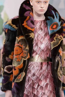 Historic fashion house Schiaparelli showcased their intricate and bold designs earlier on in the week. The luxe brand took inspiration from its own Circus collection of 1938. The result? A spectacular plethora of vintage rainbow colours and extravagant embroidery.