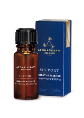The PreventionFlight flu is the enemy but this inhalant is known for naturally warding off infections with natural botanics. Dab a few drops onto your hanky and inhale during the flight. Support Breathe Essence, AROMATHERAPY ASSOCIATES