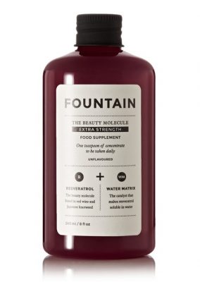 Produced by Toronto-based alternative cosmetics company Deciem, FOUNTAIN - The Beauty Molecule is a beauty supplement formulated to fight the signs of ageing. Containing a high concentration of Resveratrol, a natural phenol found in Japanese knotweed and the skin of red grapes, a simple teaspoon a day mixed with water or juice is all you need.