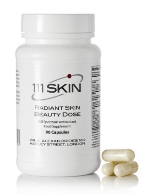 111 Skin's Radiant Beauty Dose capsules are based on the supplements given to astronauts to prevent rapid ageing while in space. The formula uses vitamins A, C and E to improve the body's cellular performance and protect against environmental damage