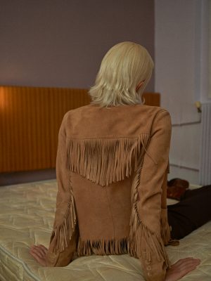 Jacket, SAINT LAURENT | Trousers and boots, MAISON MARGIELA