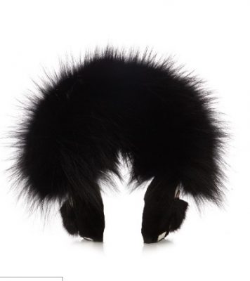 Karlito fur earmuffs, Fendi