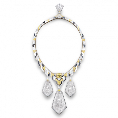 Boucheron  Combine the brilliance of Art Deco on your fingers with the romanticism of the Twenties in your choice of dress. Boucheron’s graphic array of high jewellery pieces evoke a sense of new age opulence with uncompromised cool.