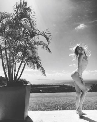 Lily Donaldson in Mustique