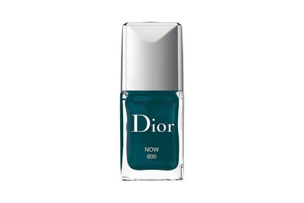 The Nails:  Spring’s pretty pastels have been switched up for a more sultry hue. Dior’s teal takes us effortlessly from winter’s turbulent dark tones to the brights associated with warmer months