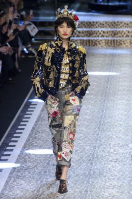Danni Li: Chinese model Danni wore a streetwear-inspired cuffed jeans and  sequinned bomber jacket ensemble