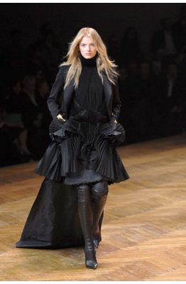 Leather: Known for his penchant for gothic touches, Tisci brought the brand back onto everyone's radar with his unique, dark and subversive stylings  Givenchy Autumn/Winter08