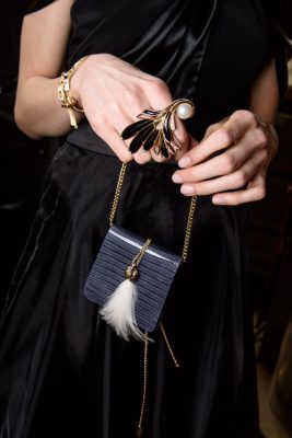 Lanvin: From feathered tassels to opulently set pearls, Bouchra Jarrar and her team pulled out all the stops when it came to accessories at Lanvin.