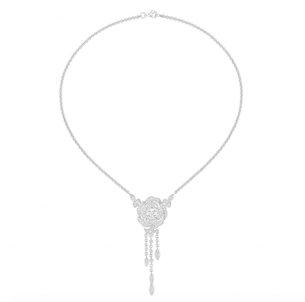 Collier Bouton de Camélia necklace set with 79 brilliant-cut diamonds, CHANEL FINE JEWELLERY