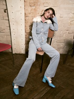 Denim Dreams: For her fall/winter15 collection, Waight Keller explored an edgier side of the Chloé girl, brimming with unabashed confidence and attitude. Moody shades of navy, black, khaki green and aubergine were balanced with warmer, feminine tones of terracotta, pink and cream.