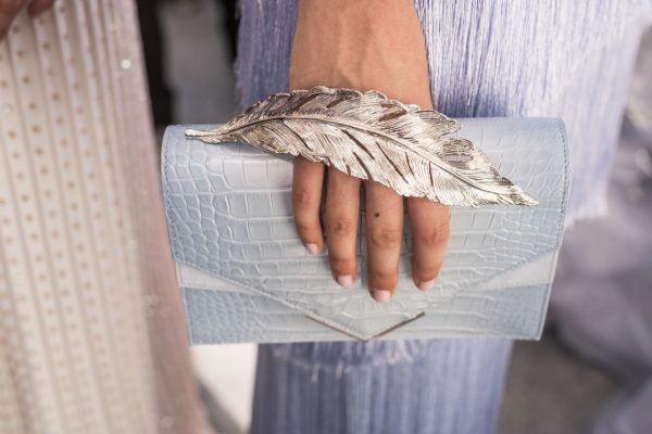 The Bag: A British luxury label designed by Tamara Ralph and Michael Russo, Ralph&Russo's autumn/winter17 collection was dominated by Ice Queen colours and metallic shine. Space Age shapes were meticulously fused with fairytale-inspired structures and elegance, which transformed otherwise minimal handbags into breathtaking delicacies.