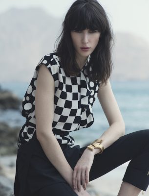 Go for prints that baffle the eye in the most intriguing of ways – checkerboard blocks meet polka dots or vice versa; there’s a multitude of prints to explore. All LOUIS VUITTON.