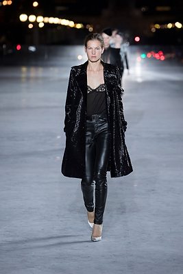 The Layers: Legions of leather remained true to the brand. This spring/summer from leather to silk, velvet and lace, it's about combining textures to create a unique aesthetic