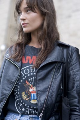 Rock 'n' roll chic is never out of style. An "I'm with the band" tee, vintage denim and a sleek leather bomber are the foundations of fail proof style.