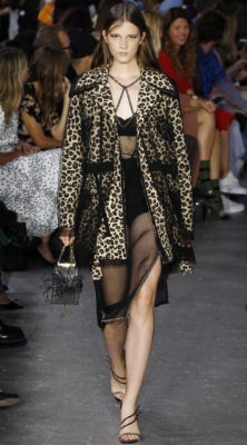 Leopard legion: It's one of fashion's most powerful prints and we're glad to see its staking a comeback. Seen at Gucci, Prada and Versace and on many other runways in-between, this is the print to be seen in next season. Image credit: No.21.