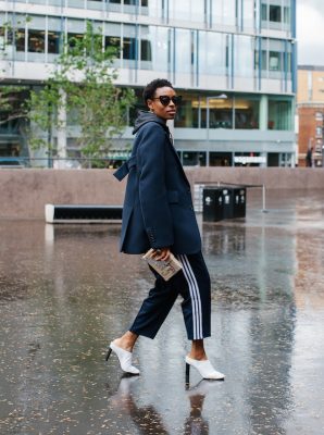 For a while now, athleisure attire has been both accepted, and encouraged. This London Fashion Week, savvy street stylers demonstrate how this veritable look can be made appropriate for all occasions, when the right separates are worn together.