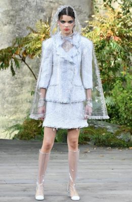 There were plenty of classic tweed pieces within Lagerfeld’s repertoire that will cater to the House’s loyal clientele.