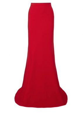 For full-on luxurious glamour, try out Antonio Berardi’s spectacularly theatrical smooth stretch-cady maxi skirt. Boasting a elegant cinched in waist, it’s generously fitted around the hips before falling to a floor-sweeping pooled hem.