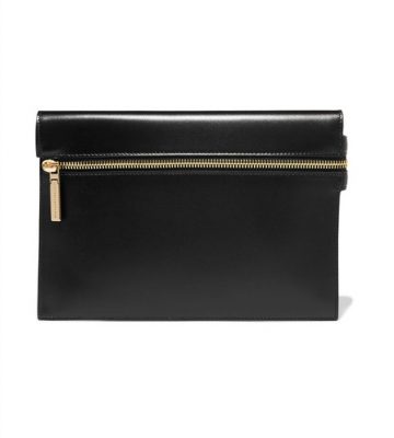Keeping true to the designer’s understated and minimal style, Victoria Beckham’s small leather clutch features a gold zip and has been handcrafted in Italy using the smoothest leather. Polished and smaller sized, it’s not a practical choice (you’ll have to carry it in-hand) but - boy, is it cute.