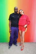Bella Hadid sat front row for Virgil Abloh's first Louis Vuitton show