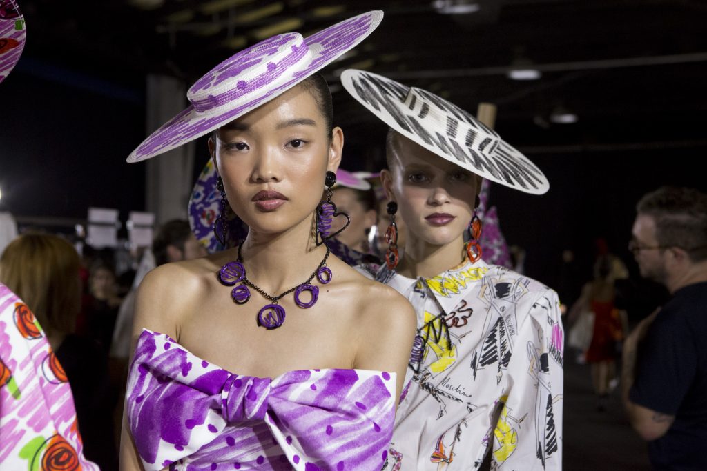 Backstage At Moschino’s SS19 Show