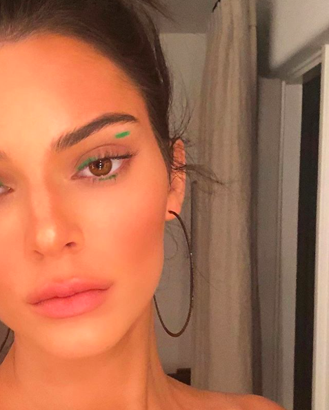 Kendall Jenner Showcases Negative Space Makeup | Beauty
