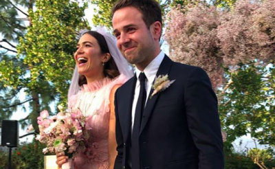 Mandy Moore Marries Taylor Goldsmith In A Pink Wedding Gown