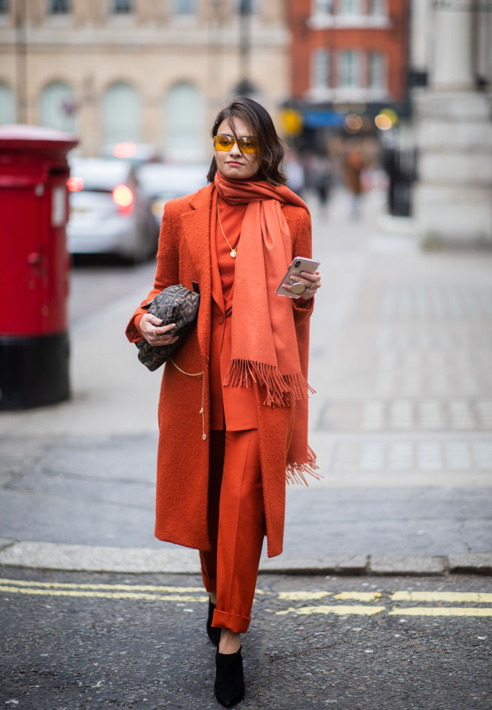 London Fashion Week: The Fash Pack Are Daring With Bright, Bodacious ...