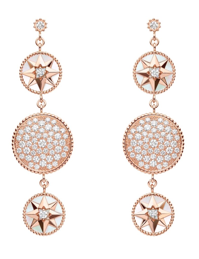 Cara Delevingne Models DIOR ROSE DES VENTS Jewelry Collection
